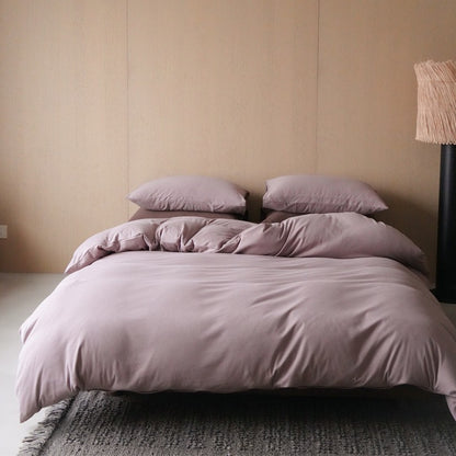 Premium Baumwollsatin Bettwäsche Set mit atmungsaktiver seidenweicher Oberfläche