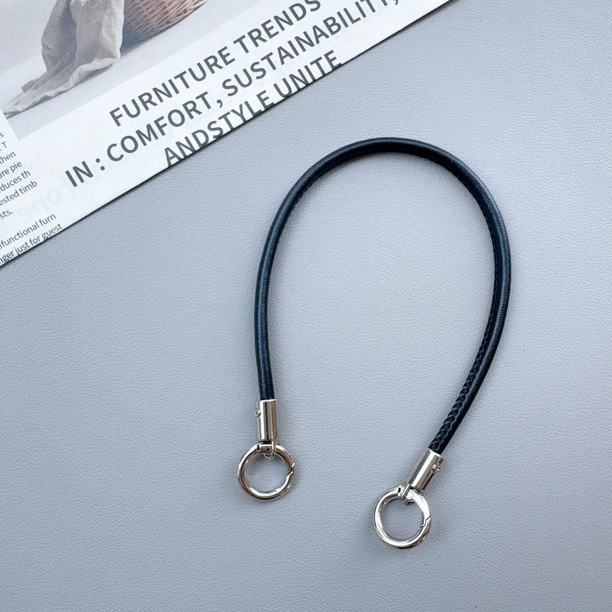 Premium langlebiger Schlüsselband mit Metallclips Brehn