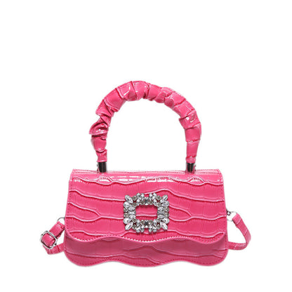 Glamouröse Krokodiltextur Abendhandtasche Brehn