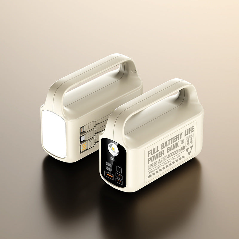 Tragbare Powerbank mit integrierter LED-Beleuchtung und hohe Kapazität Brehn