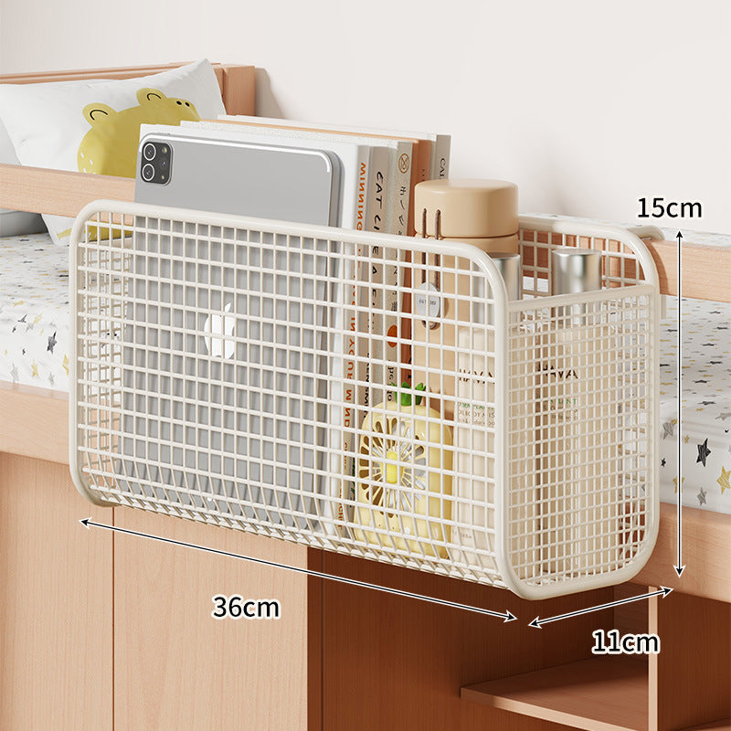 Über-Bett Drei-Compartment Metall-Mesh Hängende Nachttisch Organizer Caddy