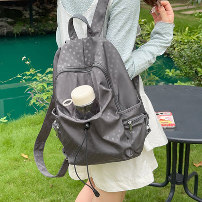 Stilvolle gepunktete Drawstring-Rucksack Brehn