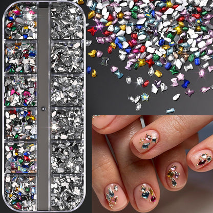 Nagelkunst Dekorative Edelsteinset