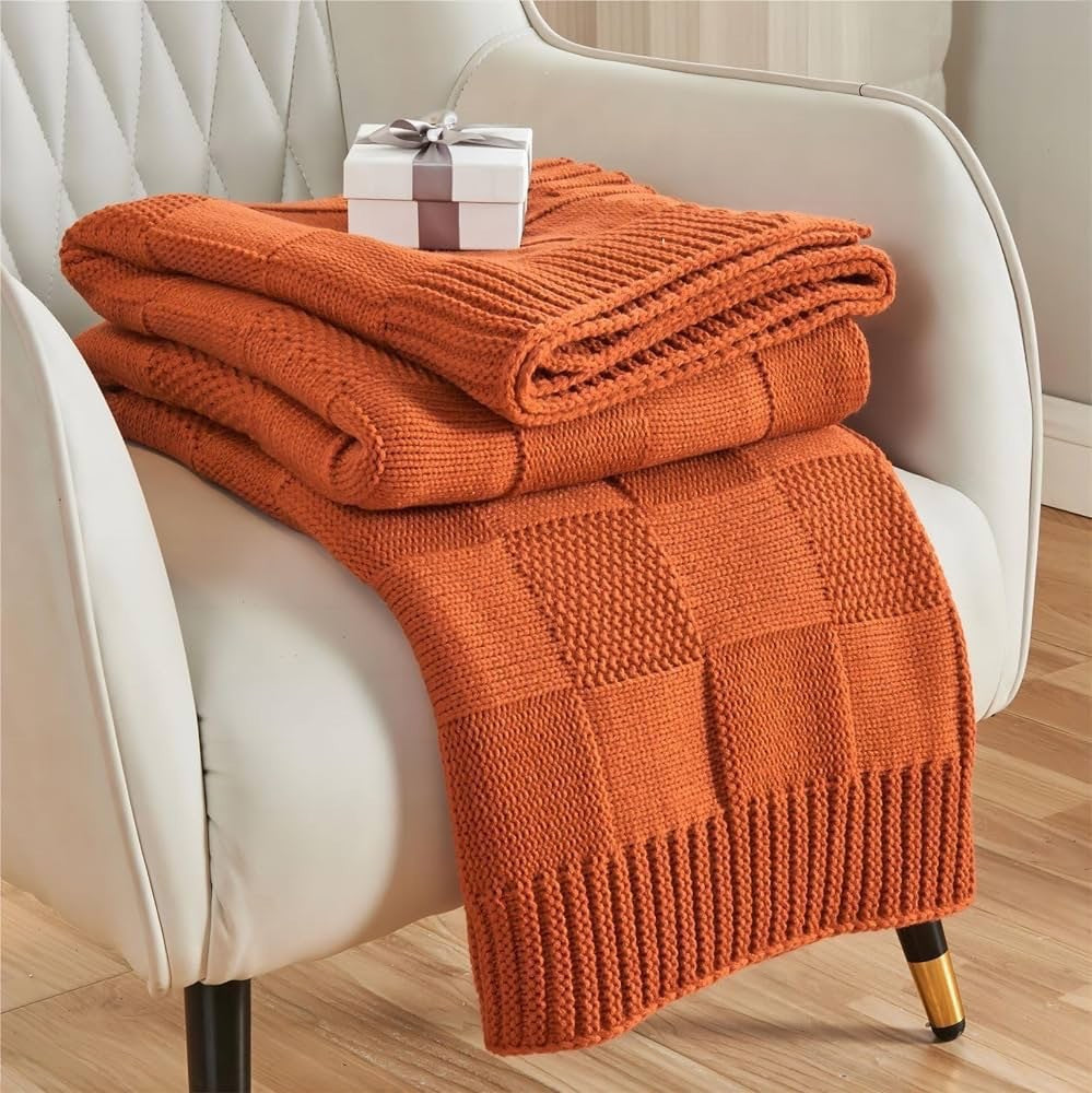Strukturierte Strickdecke Brehn