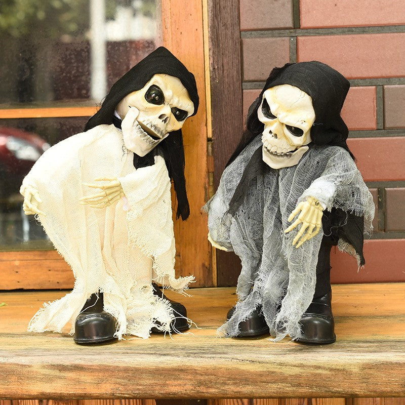 Spooky Animierte Halloween Skelett Dekoration Brehn