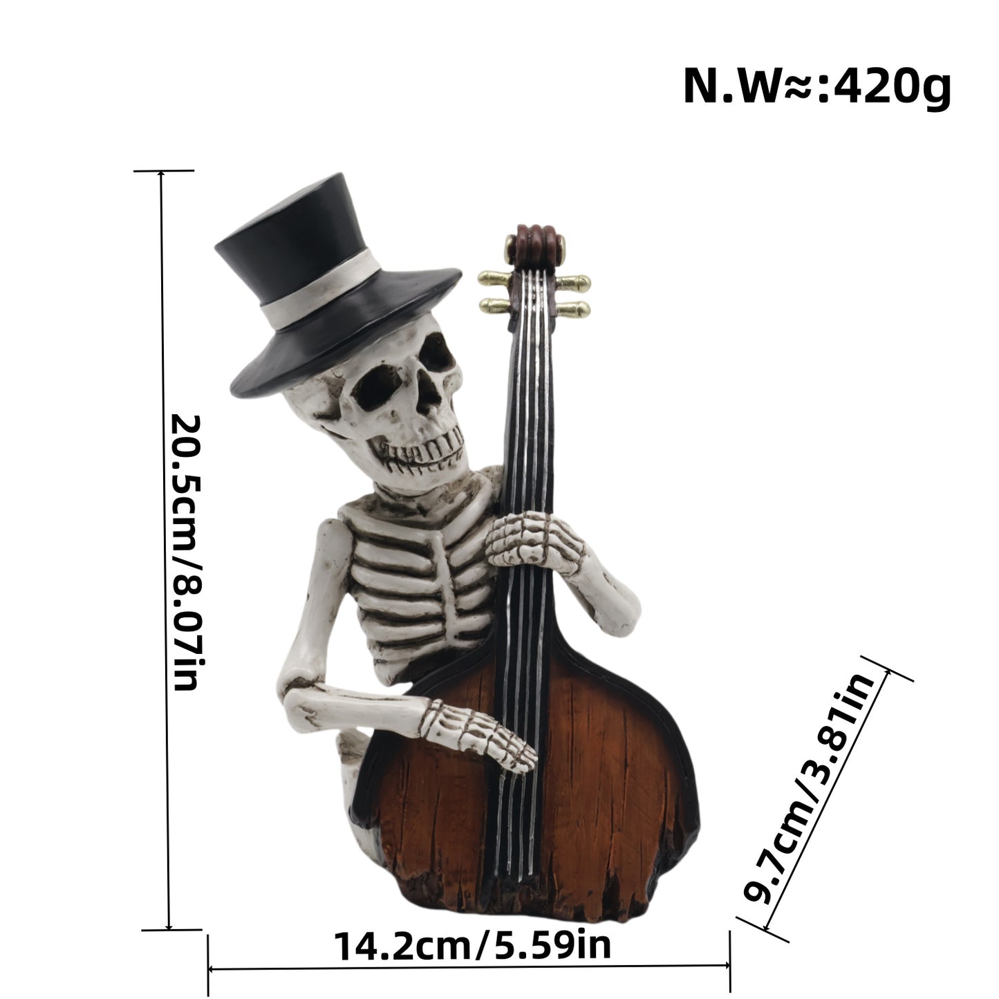 Romantische Skeletfigur Brehn