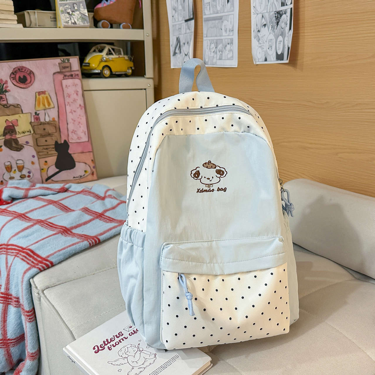 Spielerischer gepunkteter Rucksack Brehn