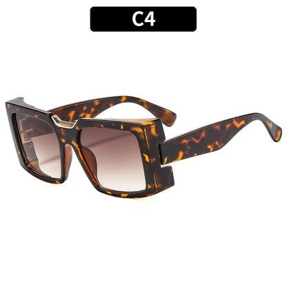 Fetter geometrischer Rahmen Eyewear