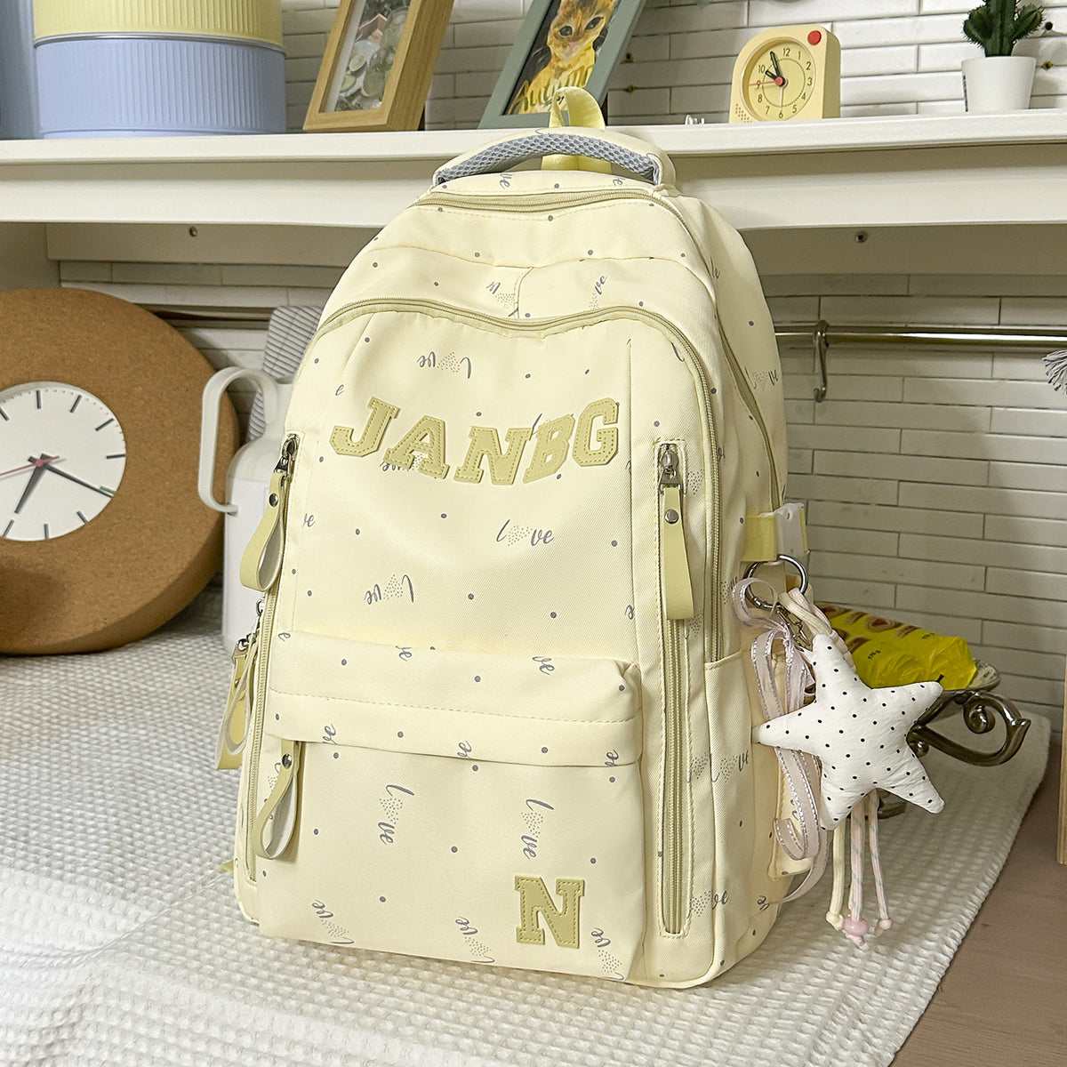 Stylische Undurchsichtige Stoff Rucksack Brehn
