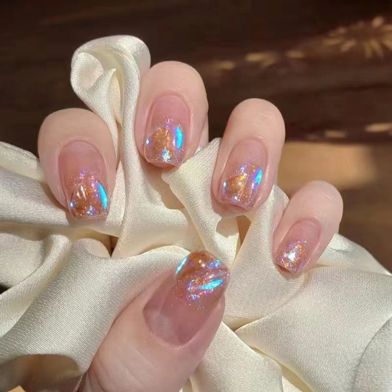 Kunstnägel mit Glitzer- und Farbverlaufsdesign Brehn