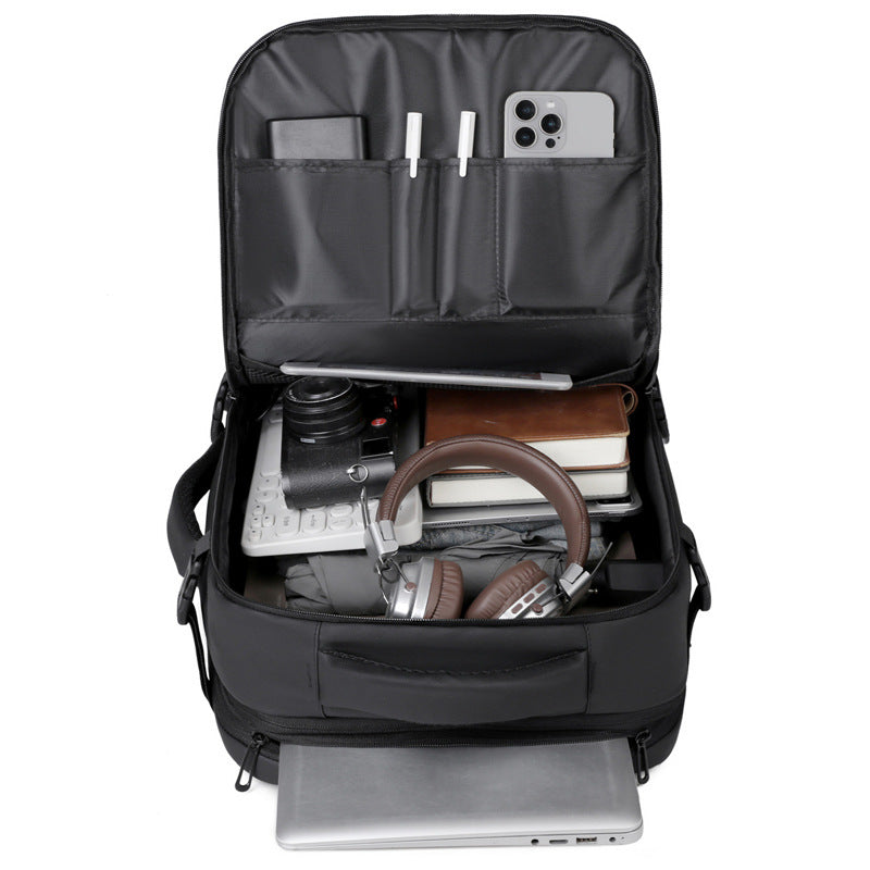 Eleganter Laptop-Rucksack mit Durchdachtem Fächersystem und Ergonomischen Trägern Brehn