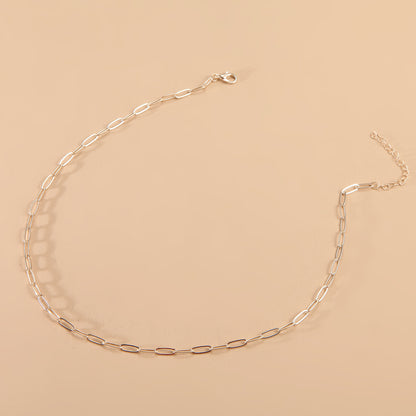Schlanke lange Gliederkette Halskette Brehn
