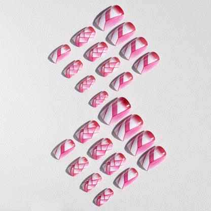 Künstlerische Geometrische Nagelkunst Designs