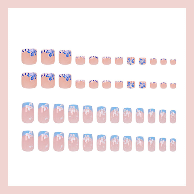 Kunstnagelset mit dekorativen Blüten- und Frühlingsmotiven Brehn