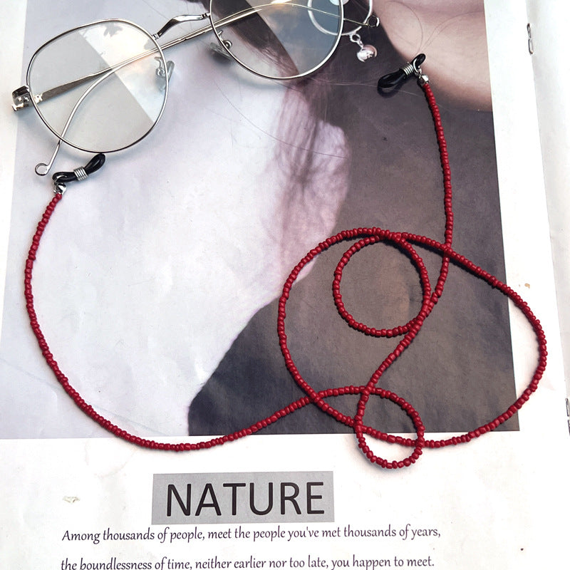 Chic Perlen Brillen Kette Brehn