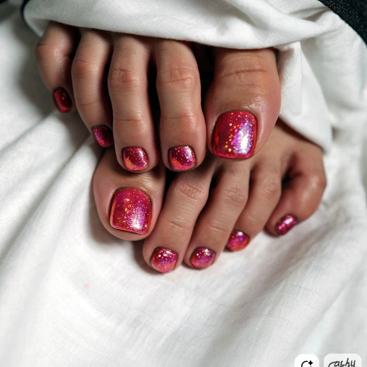 Dekorativer Glitter Press-On Nagelset Brehn
