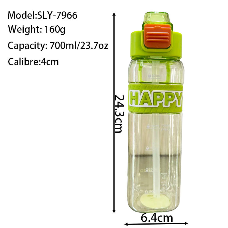 Damen Auslaufsichere Trinkflasche mit integrierter Messskala und sicherem Deckel Brehn