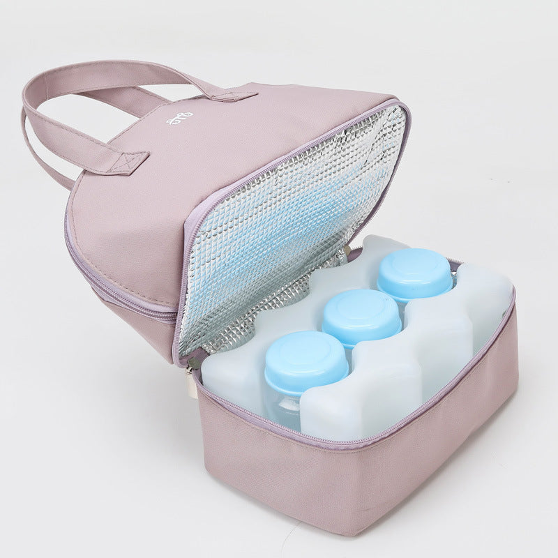 Damen isolierte Kühltasche mit praktischem doppelt zip-Design Brehn