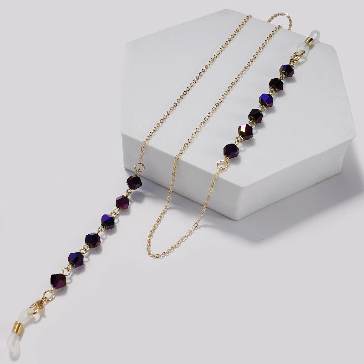 Elegante kristallbesetzte Brillen Kette Brehn