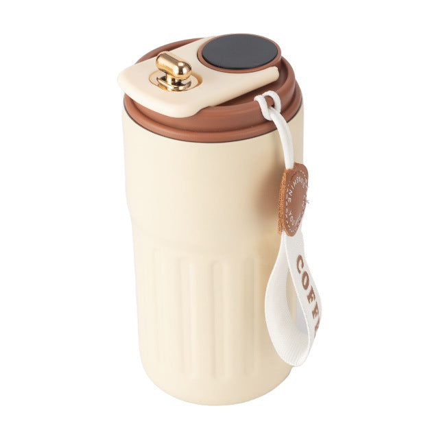 Damen isolierter Kaffeebecher mit praktischer Halteschlaufe Brehn