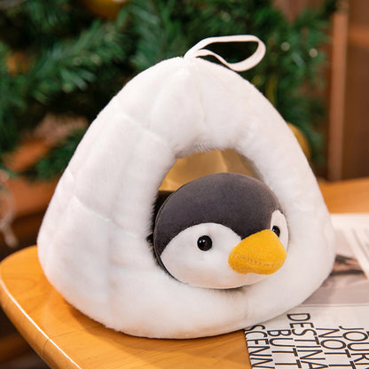 Plüsch-Pinguin Gemütliches Nisttierhöhlenbett Brehn