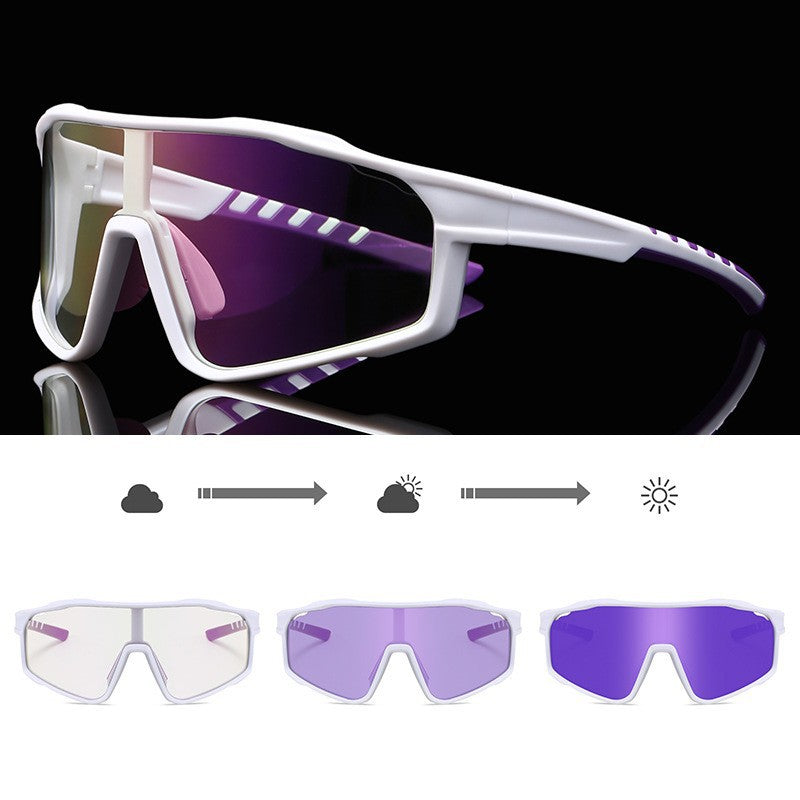 Unisex Sportliche Radbrille mit phototropen Gläsern und aerodynamischem Design Brehn