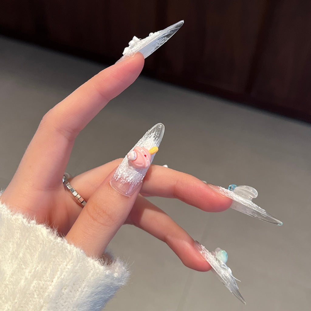Kreative 3D Themen Press-On Nagelkunst Brehn
