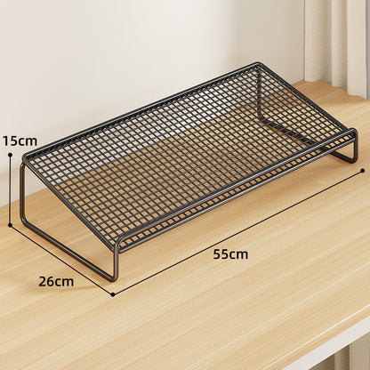 Erhöhter Mesh-Metall-Desktop-Aufbewahrungsregal
