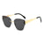 Geometrische Übergroße Sonnenbrille