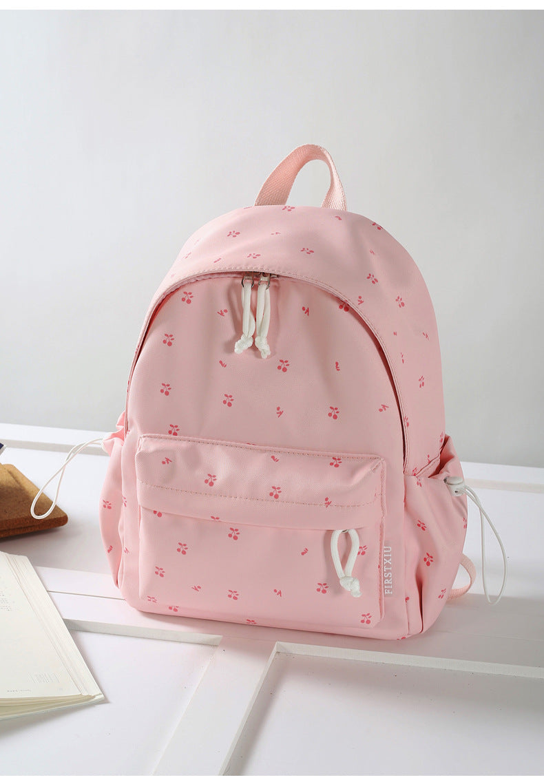 Blumengemusterter leichter Schulrucksack