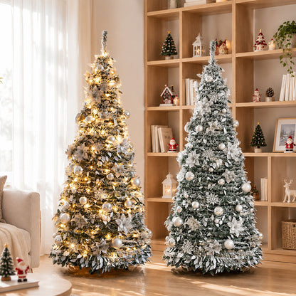 Künstlicher schneebedeckter Weihnachtsbaum