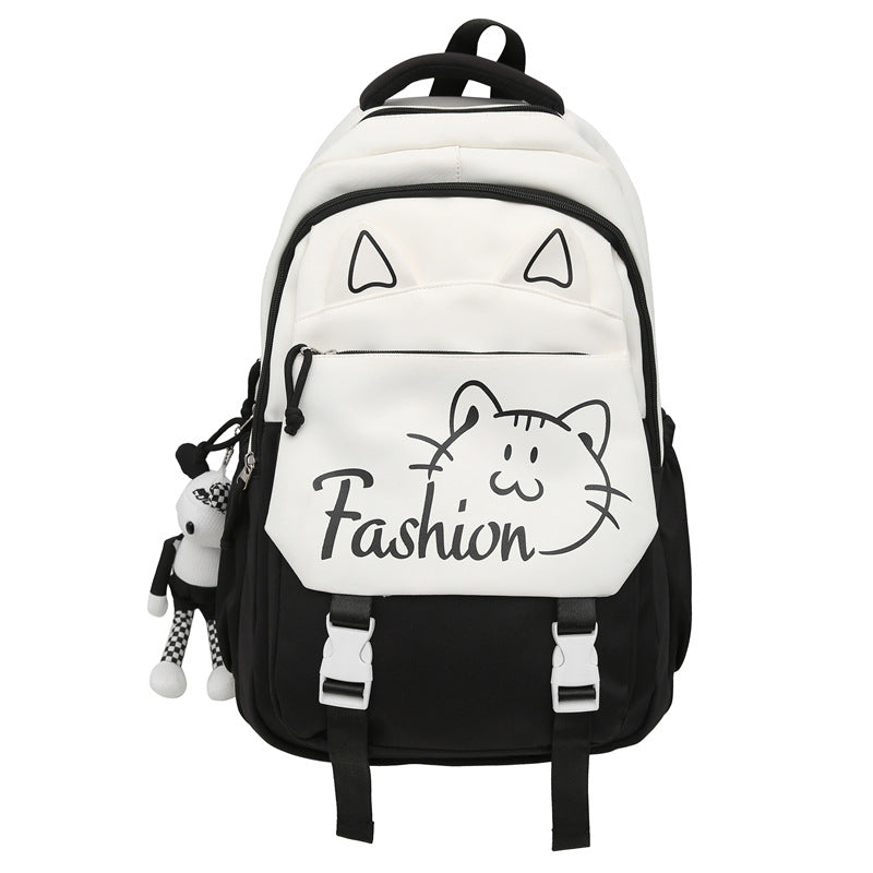 Rucksack mit Niedlichen Katzenohren und Praktischen Fächern Brehn