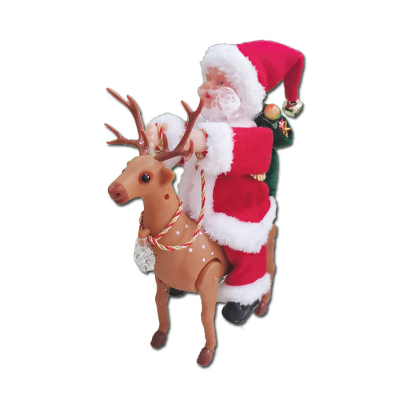 Dekorative Weihnachtsmann mit Rentier