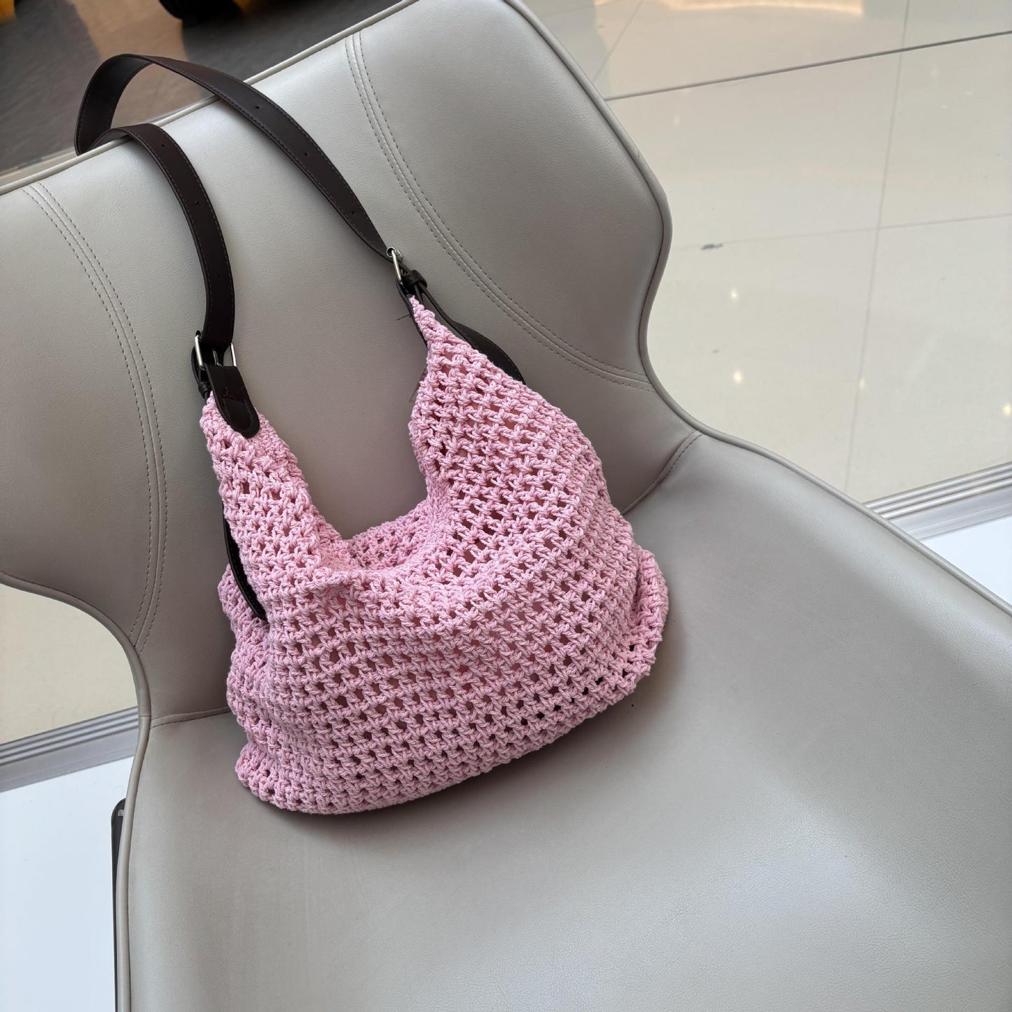 Trendige Makramee-Basket-Bag Brehn