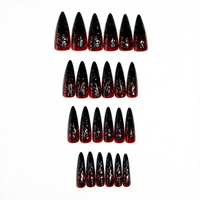 Kunstnagel-Set mit elegantem floralen Design Brehn