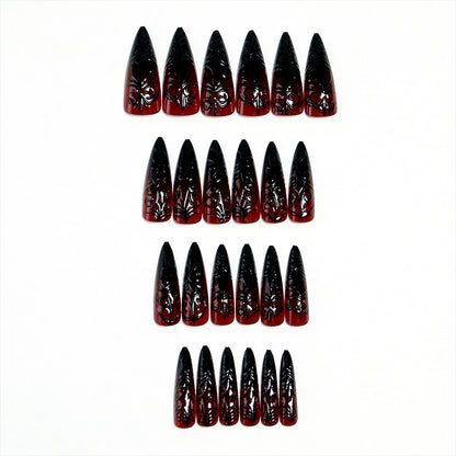 Kunstnagel-Set mit elegantem floralen Design Brehn