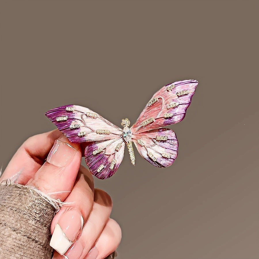 Elegante Schmetterlingsbrosche Brehn
