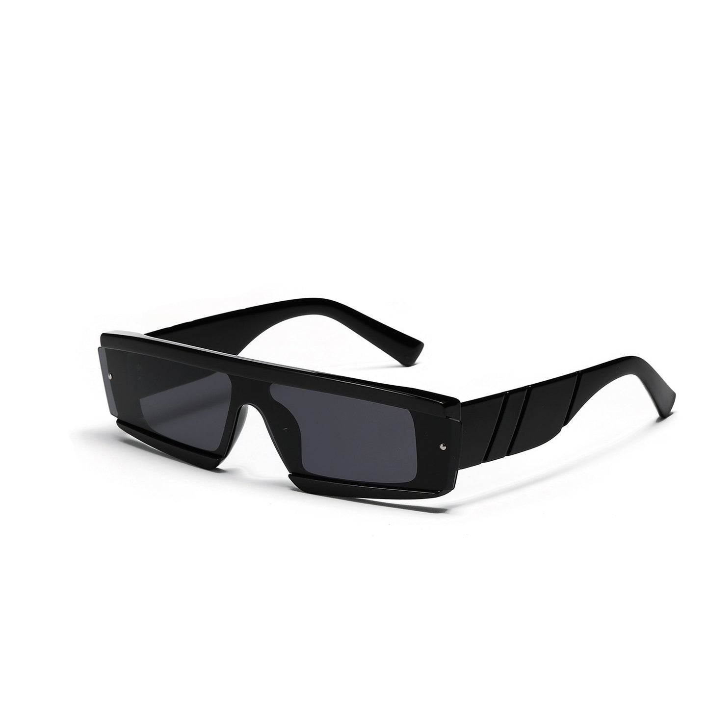 Damen oversized rechteckige Sonnenbrille mit modischem Schildpatt-Design Brehn