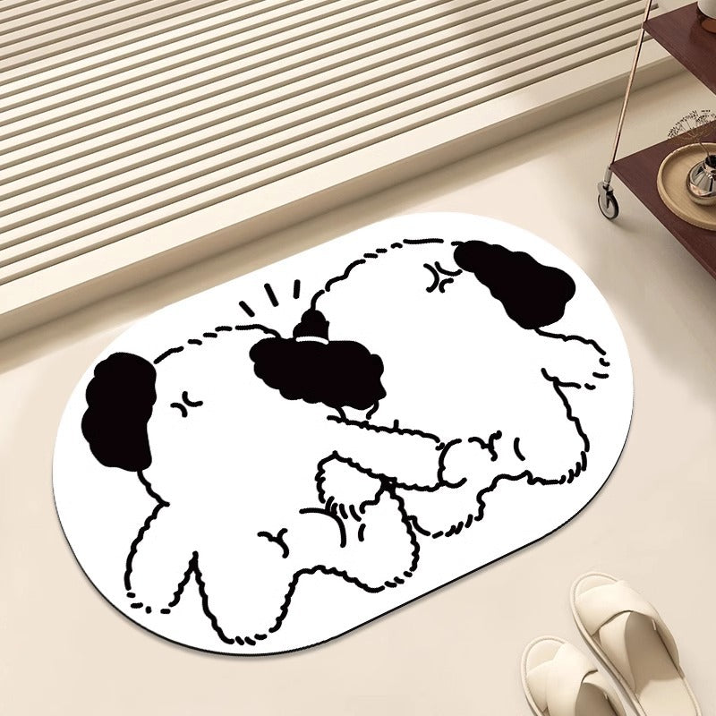 Süßes Panda-Themen-Bereichsmatte