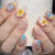 Künstlerisches Nageldesign-Set mit floralen und maritimen Akzenten Brehn