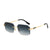 Damen Geometrische Designer-Sonnenbrille mit luxuriösem Metallrahmen und hochwertigen UV-Schutzgläsern Brehn