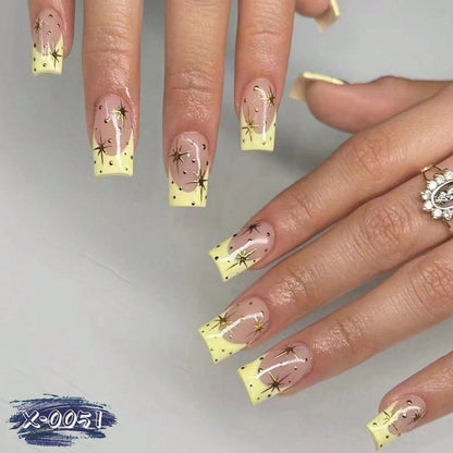Luxus Druck-On Nagelkunst Set Brehn
