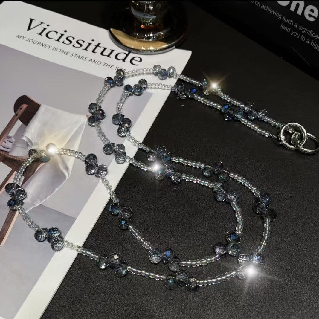 Elegante Kristallperlen Brillen Kette Brehn