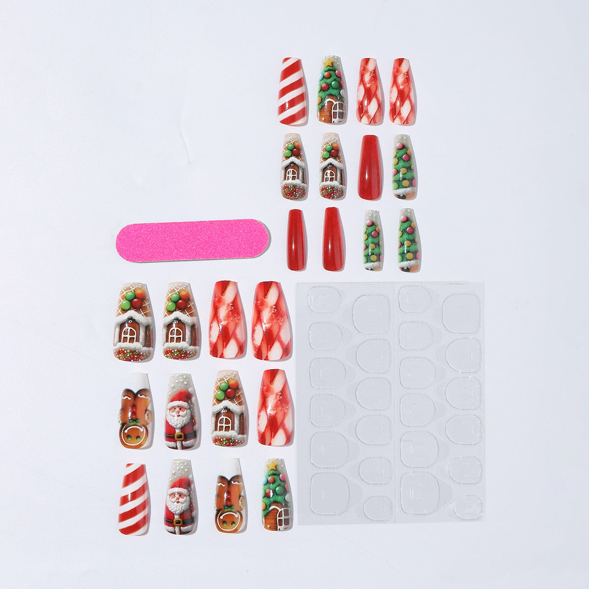 Kreatives Kunstnagelset mit Weihnachtsmotiven Brehn
