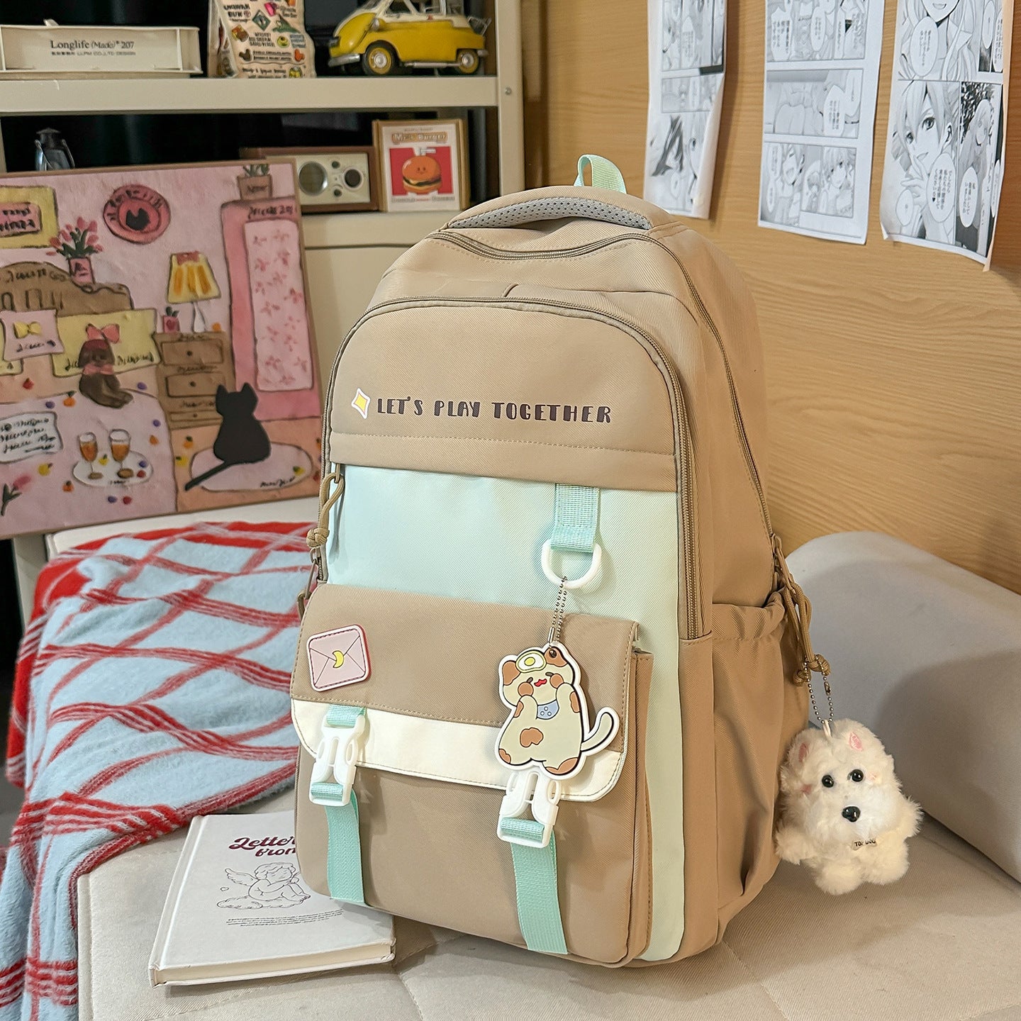 Rucksack mit Verspieltem Design und Innovativen Fächern Brehn