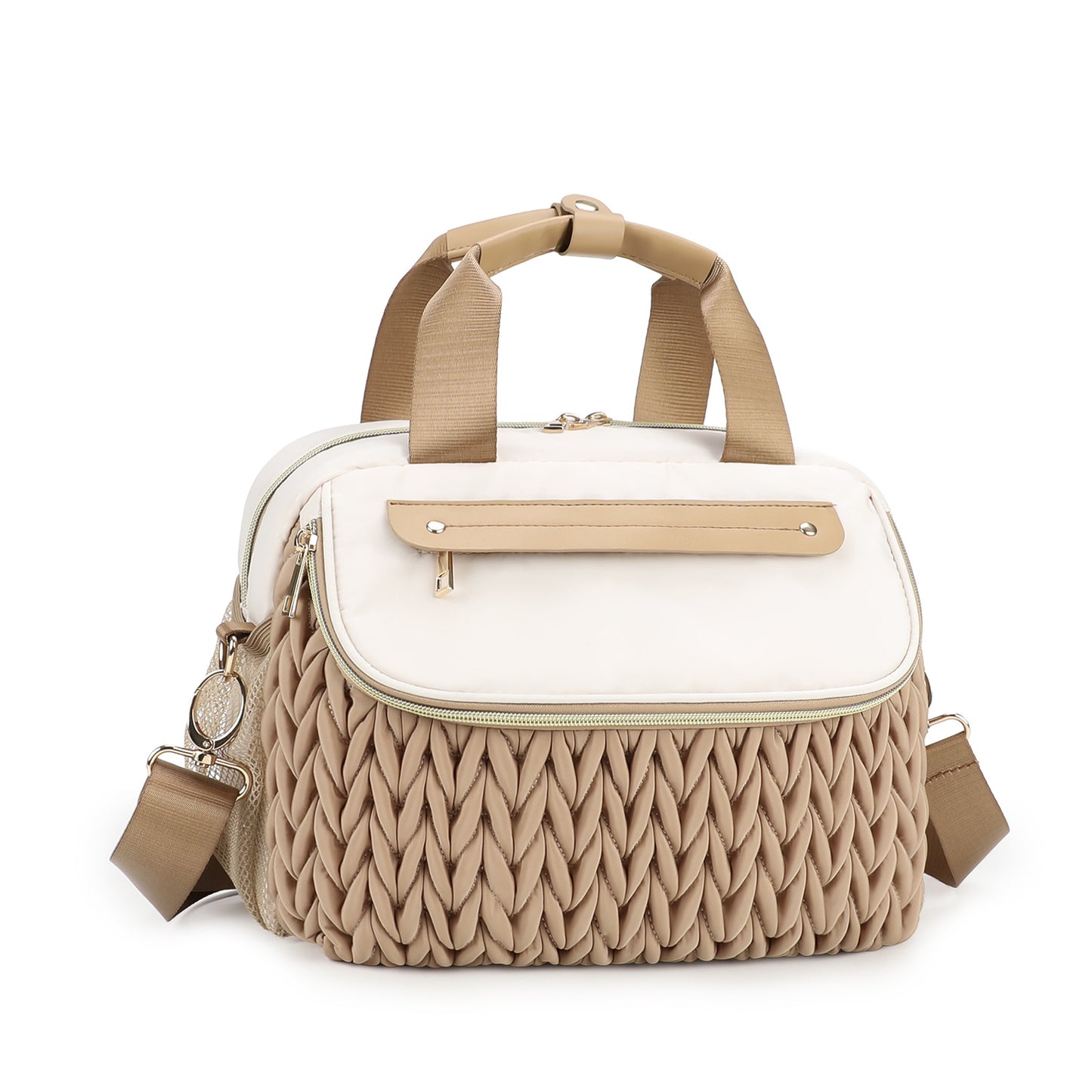 Modische Wickeltasche mit Eleganter Flechtoptik Brehn