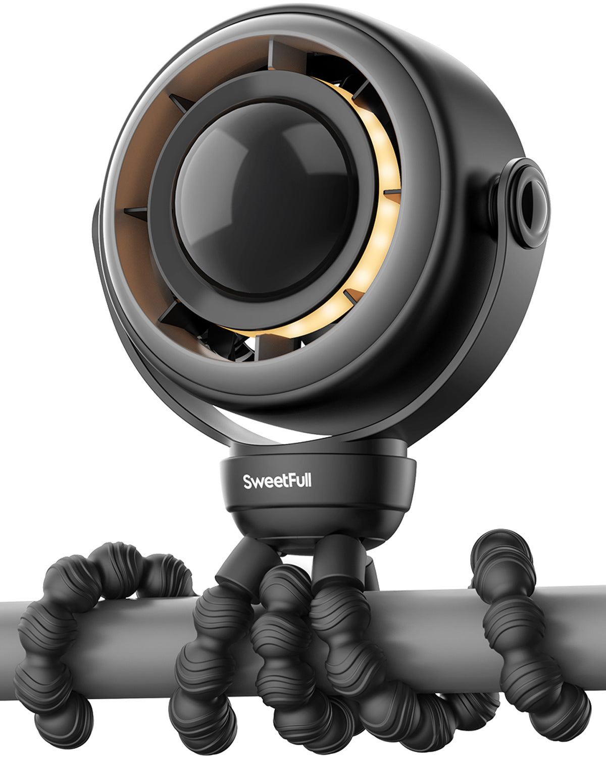Unisex nan kompakte Livestreamingkamera mit integriertem Ringlicht und flexibler Lenker- und Rohrhalterung Brehn