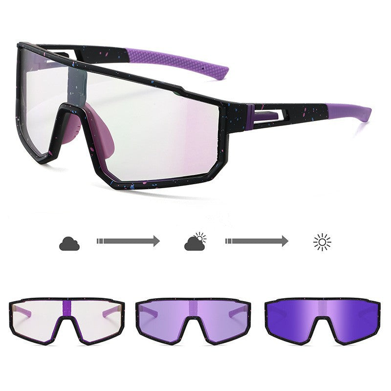 Unisex Sportliche Performance-Sonnenbrille mit intelligentem Lichtwechsel Brehn