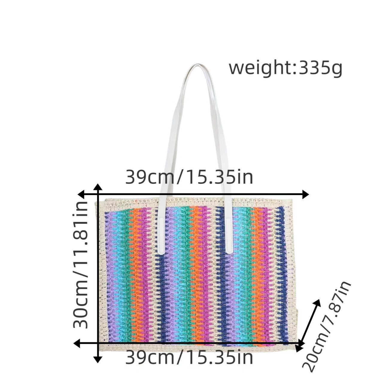 Multifunktionale Bast-Strandtasche Brehn