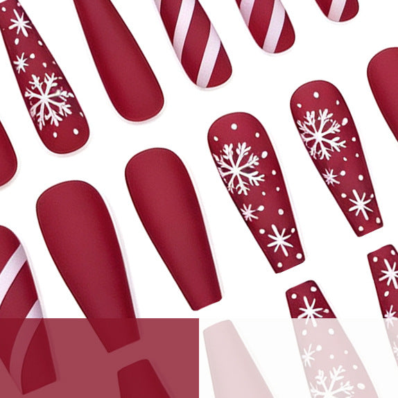 Festive Matte Acryl Nagelkunst Brehn